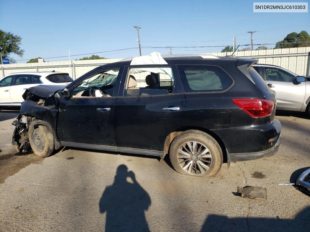 2018 Nissan Pathfinder S VIN: 5N1DR2MN3JC610303 Lot: 75418554