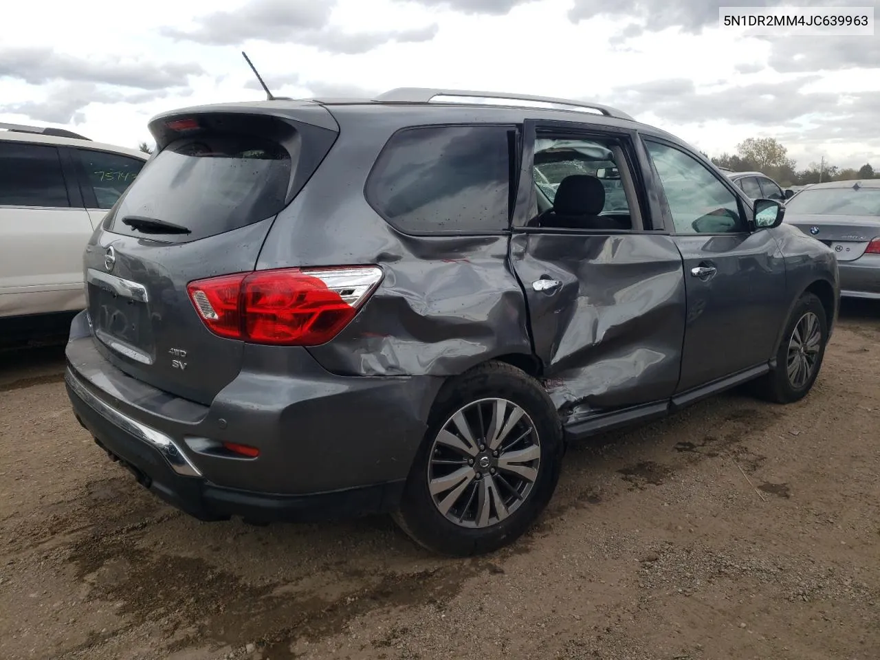 2018 Nissan Pathfinder S VIN: 5N1DR2MM4JC639963 Lot: 75754074