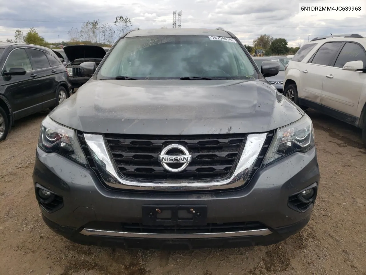 2018 Nissan Pathfinder S VIN: 5N1DR2MM4JC639963 Lot: 75754074