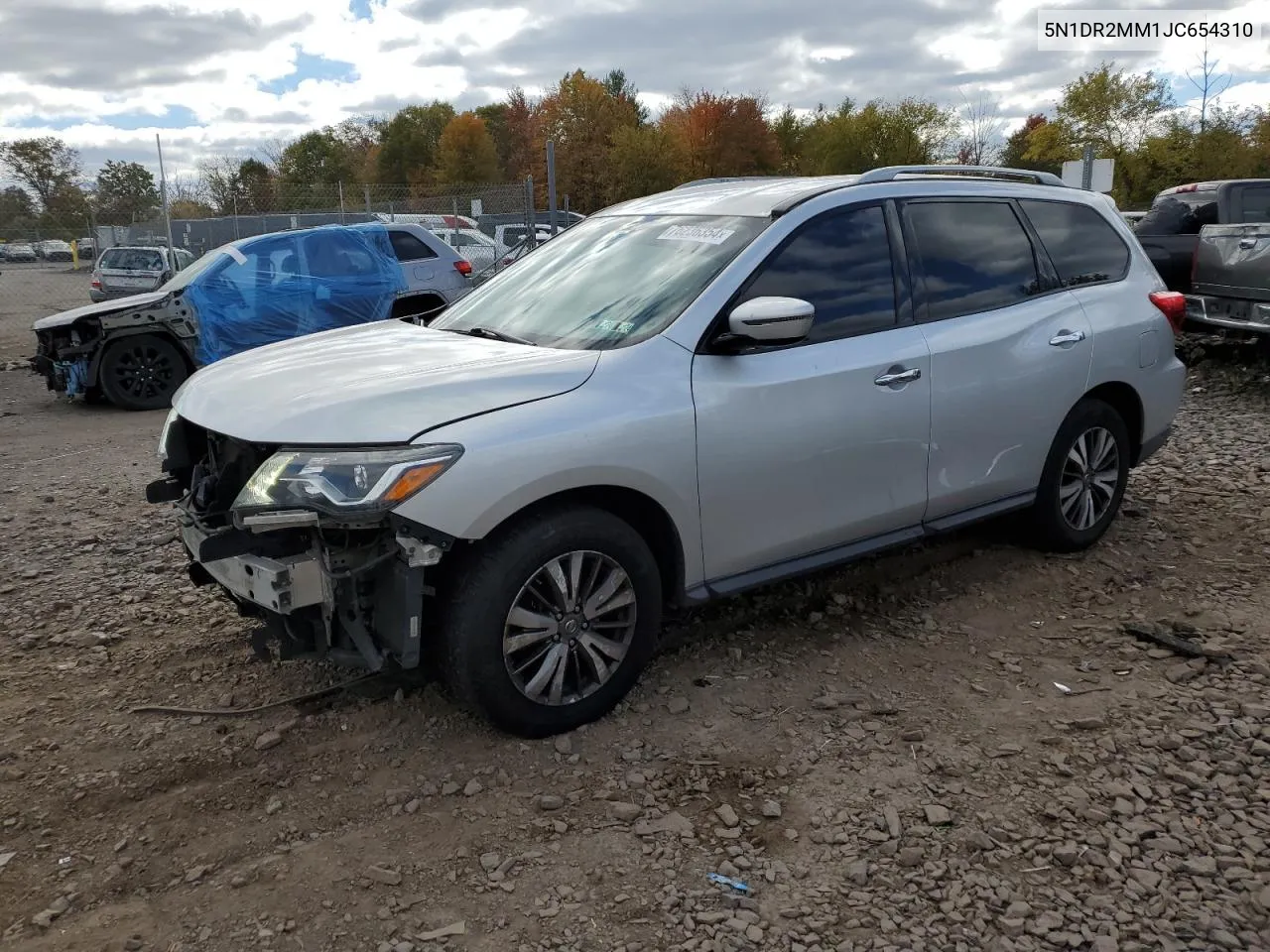 2018 Nissan Pathfinder S VIN: 5N1DR2MM1JC654310 Lot: 76236354