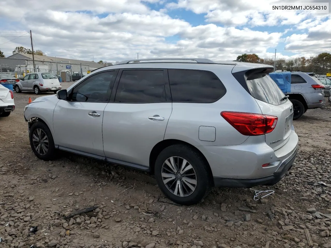 2018 Nissan Pathfinder S VIN: 5N1DR2MM1JC654310 Lot: 76236354