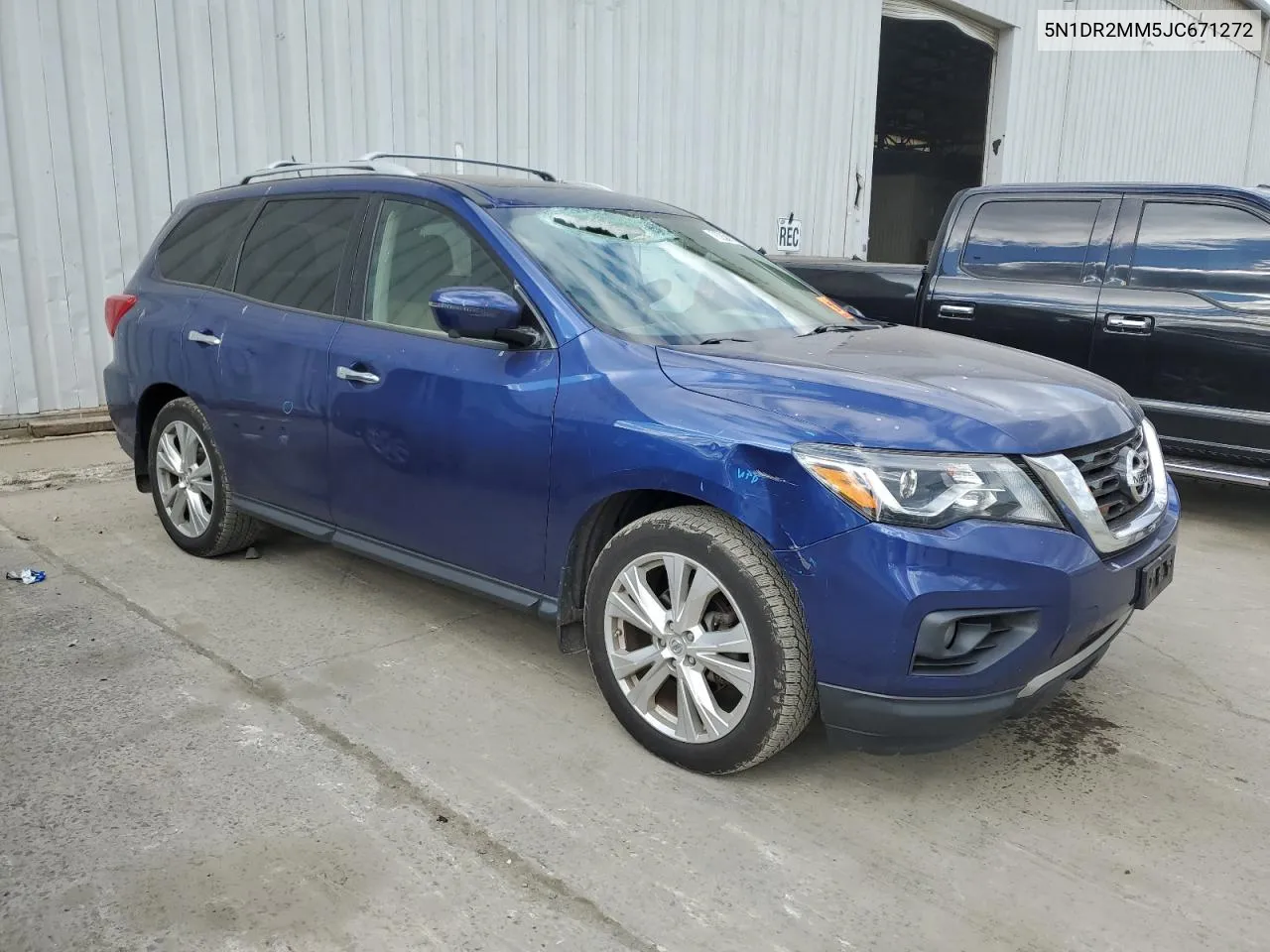 2018 Nissan Pathfinder S VIN: 5N1DR2MM5JC671272 Lot: 76268914