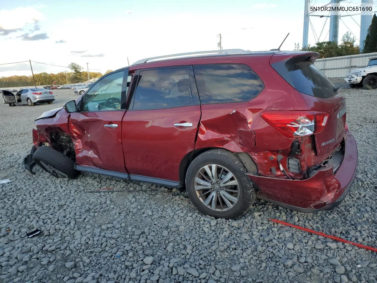 2018 Nissan Pathfinder S VIN: 5N1DR2MM0JC651690 Lot: 76398294