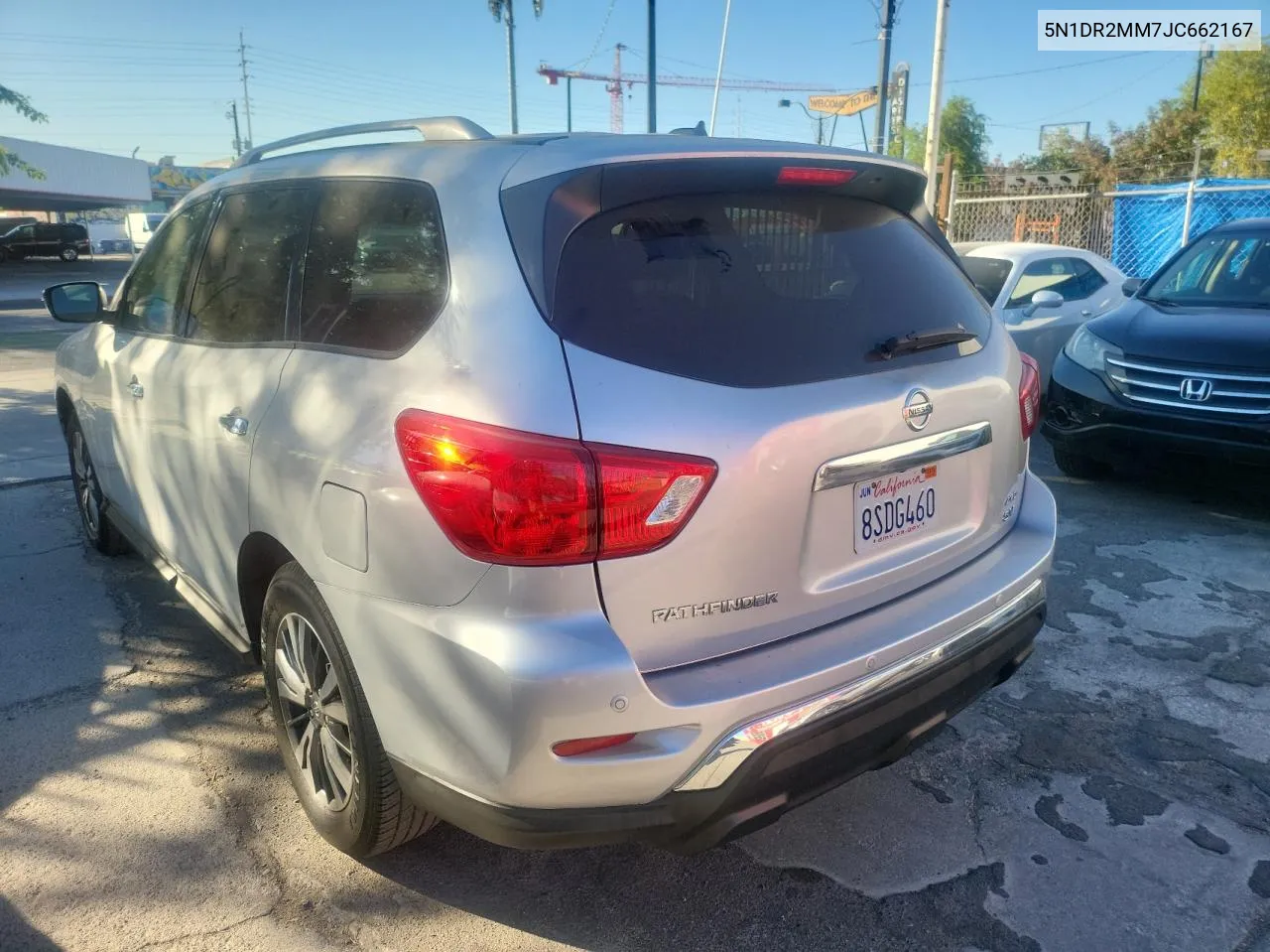 2018 Nissan Pathfinder S VIN: 5N1DR2MM7JC662167 Lot: 76416704