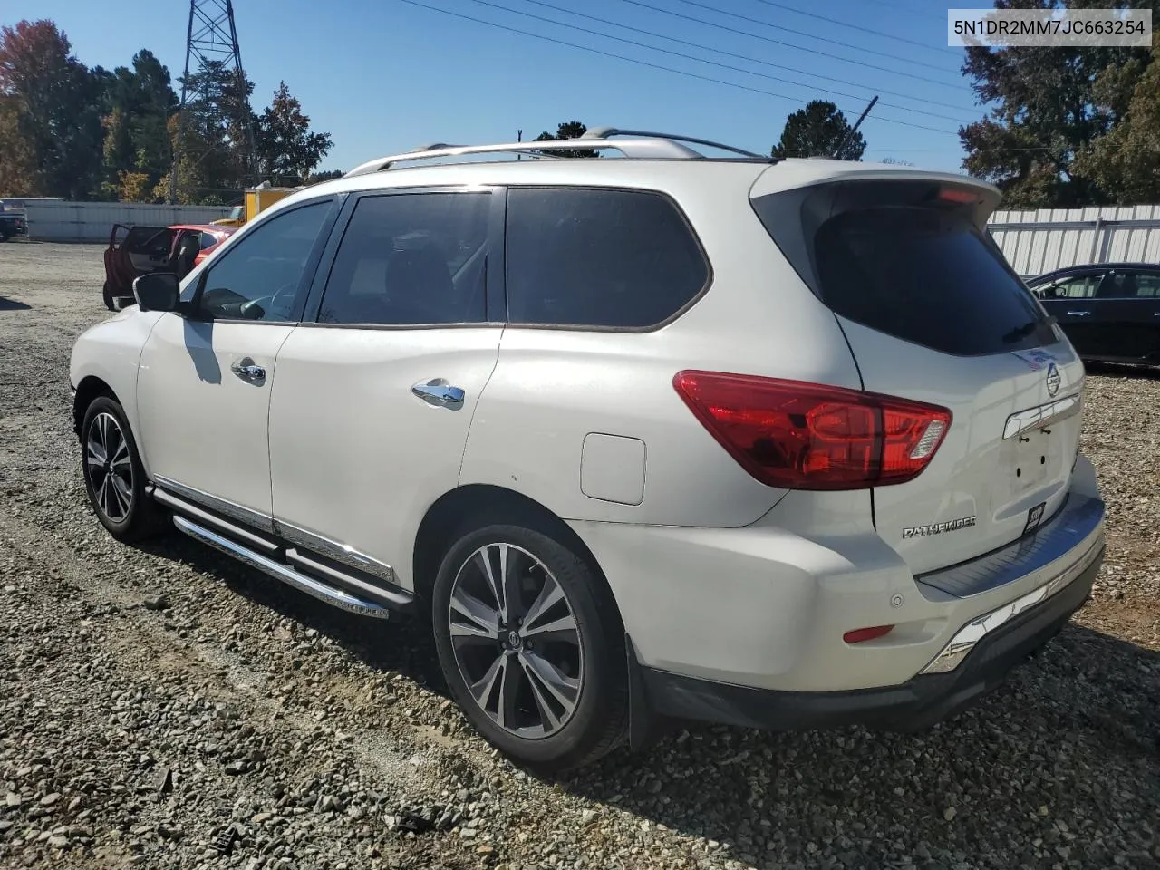 2018 Nissan Pathfinder S VIN: 5N1DR2MM7JC663254 Lot: 76910934