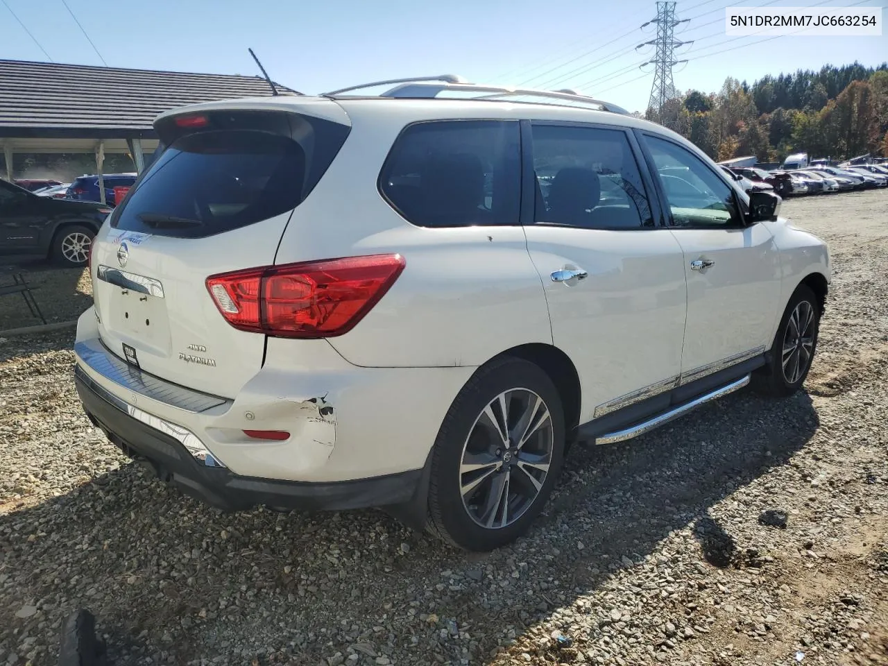 2018 Nissan Pathfinder S VIN: 5N1DR2MM7JC663254 Lot: 76910934