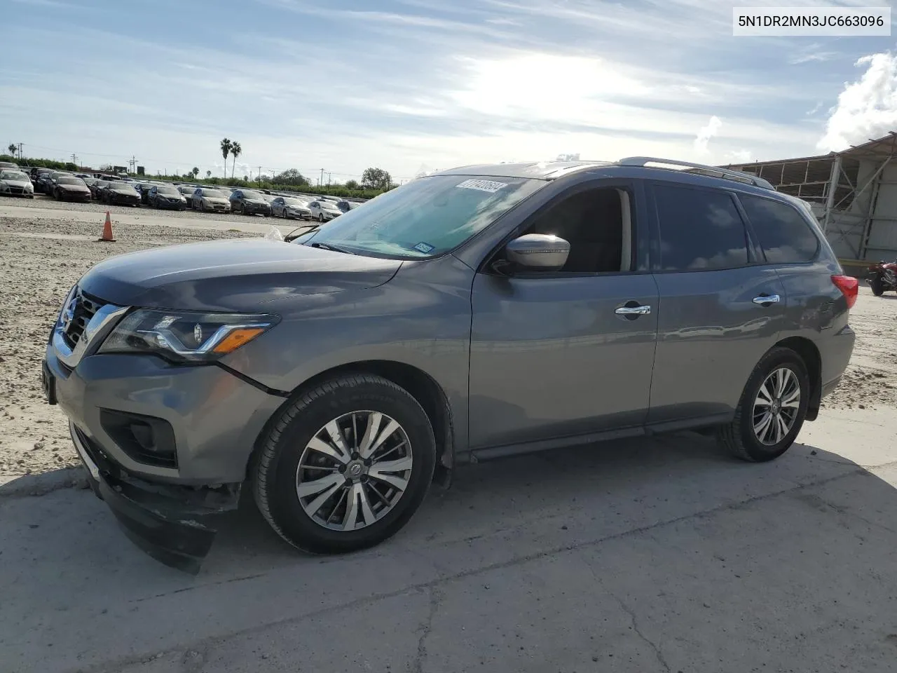 2018 Nissan Pathfinder S VIN: 5N1DR2MN3JC663096 Lot: 77420604