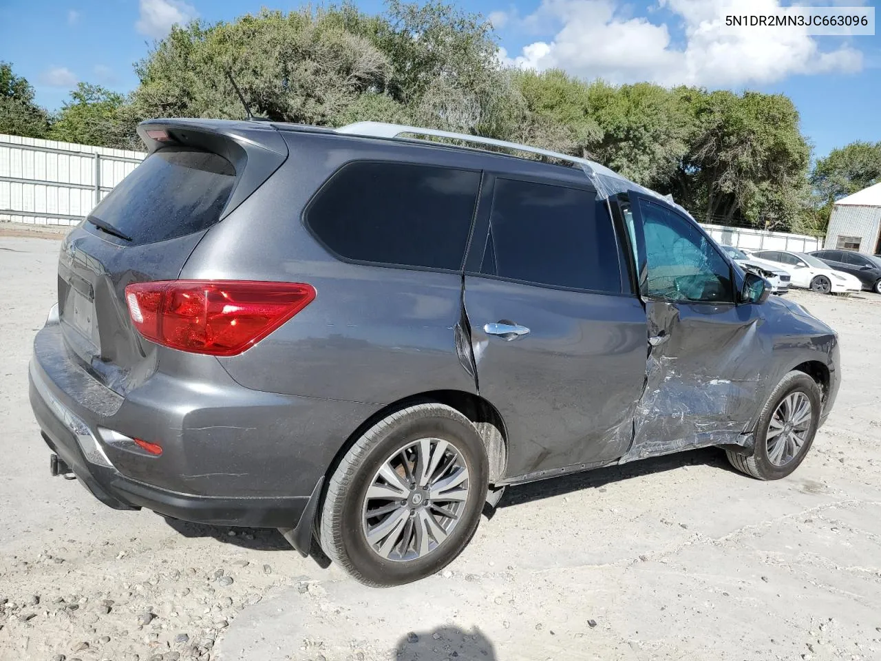 2018 Nissan Pathfinder S VIN: 5N1DR2MN3JC663096 Lot: 77420604