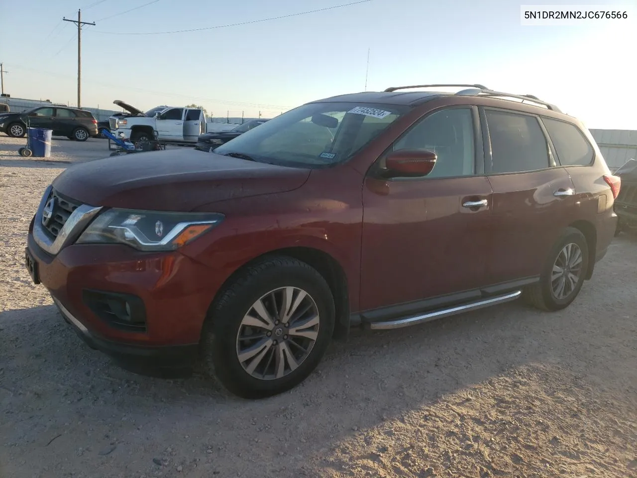 2018 Nissan Pathfinder S VIN: 5N1DR2MN2JC676566 Lot: 77452524