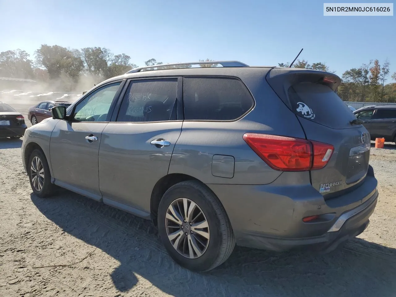 2018 Nissan Pathfinder S VIN: 5N1DR2MN0JC616026 Lot: 77504014