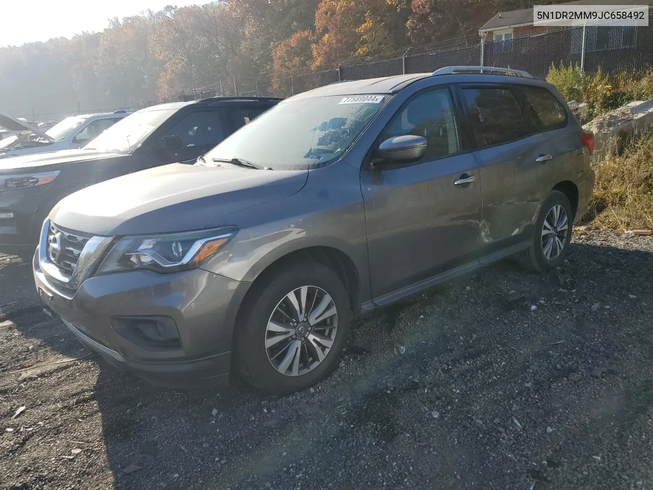 2018 Nissan Pathfinder S VIN: 5N1DR2MM9JC658492 Lot: 77589944