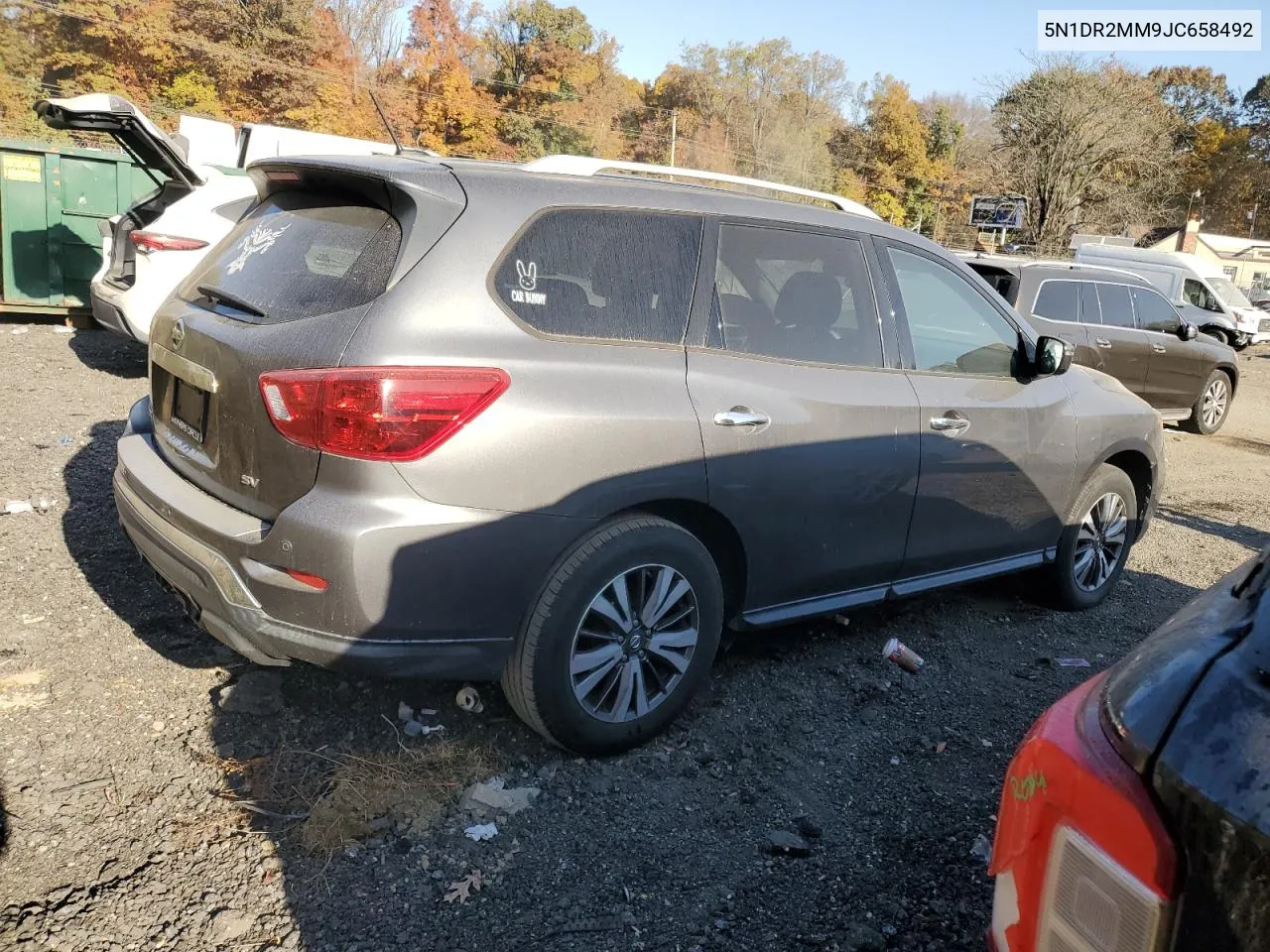 2018 Nissan Pathfinder S VIN: 5N1DR2MM9JC658492 Lot: 77589944