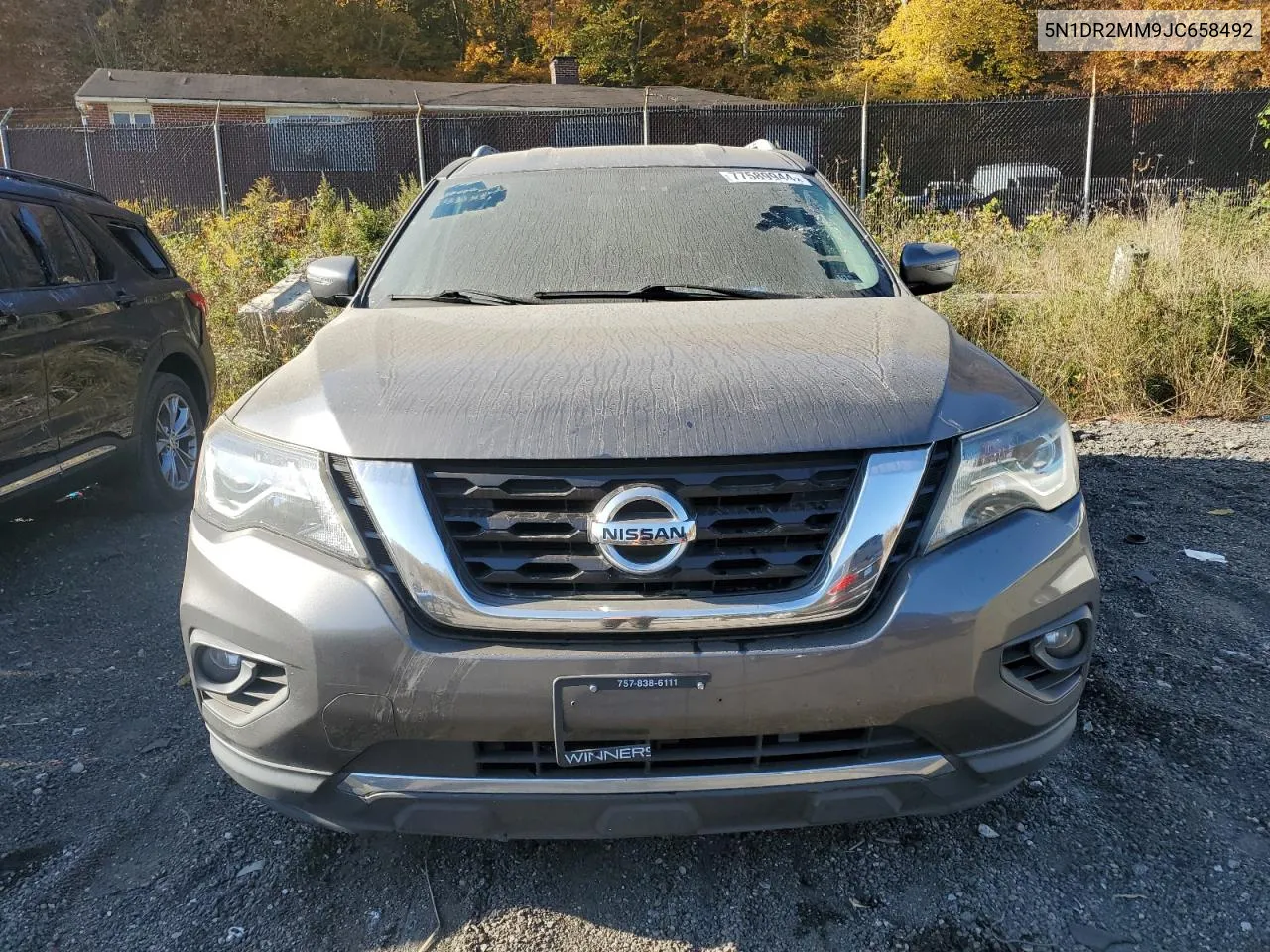 2018 Nissan Pathfinder S VIN: 5N1DR2MM9JC658492 Lot: 77589944