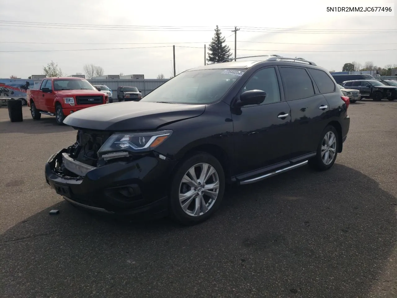 2018 Nissan Pathfinder S VIN: 5N1DR2MM2JC677496 Lot: 77644234