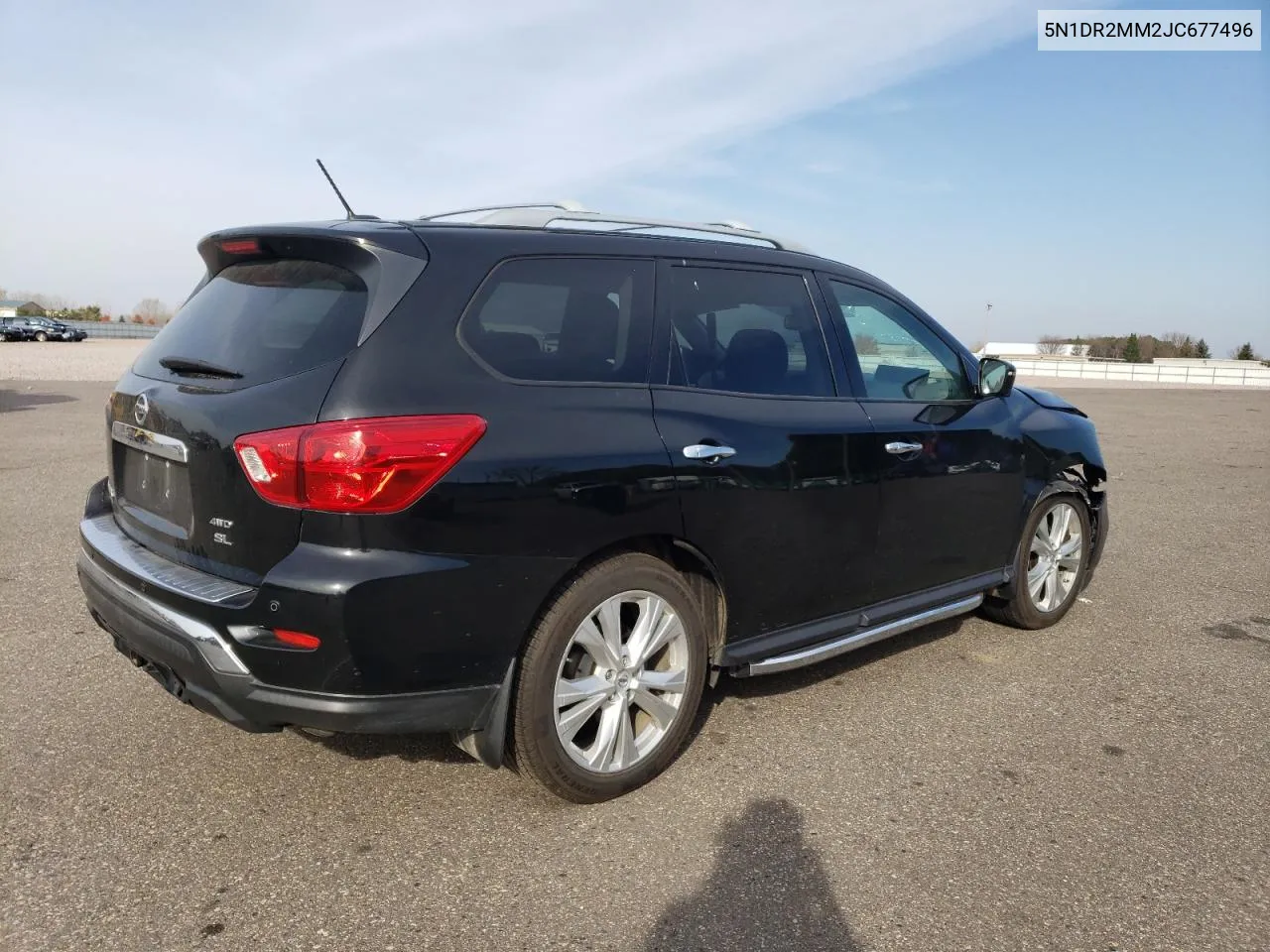 2018 Nissan Pathfinder S VIN: 5N1DR2MM2JC677496 Lot: 77644234