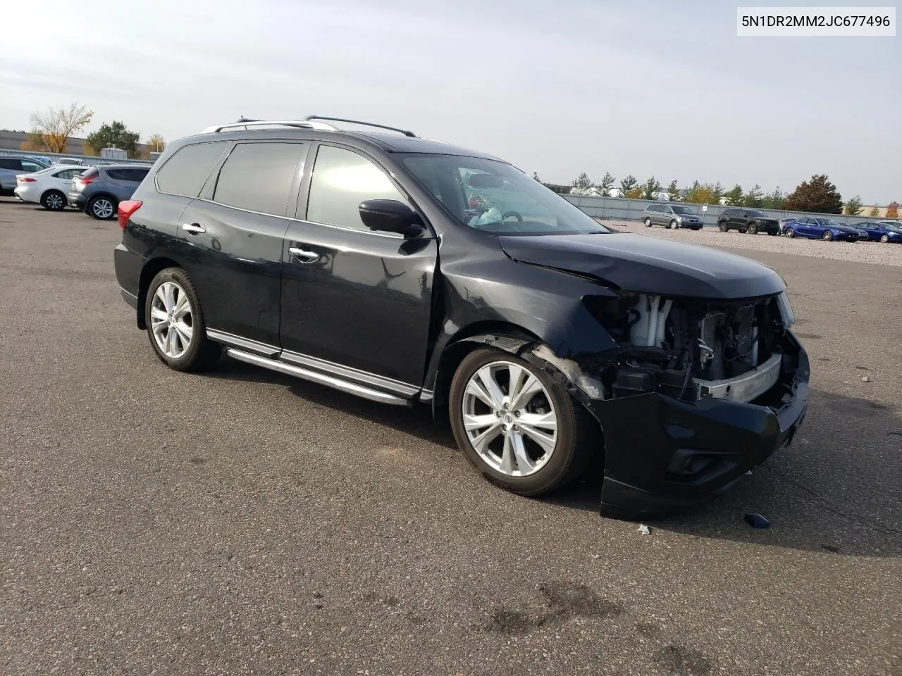 2018 Nissan Pathfinder S VIN: 5N1DR2MM2JC677496 Lot: 77644234