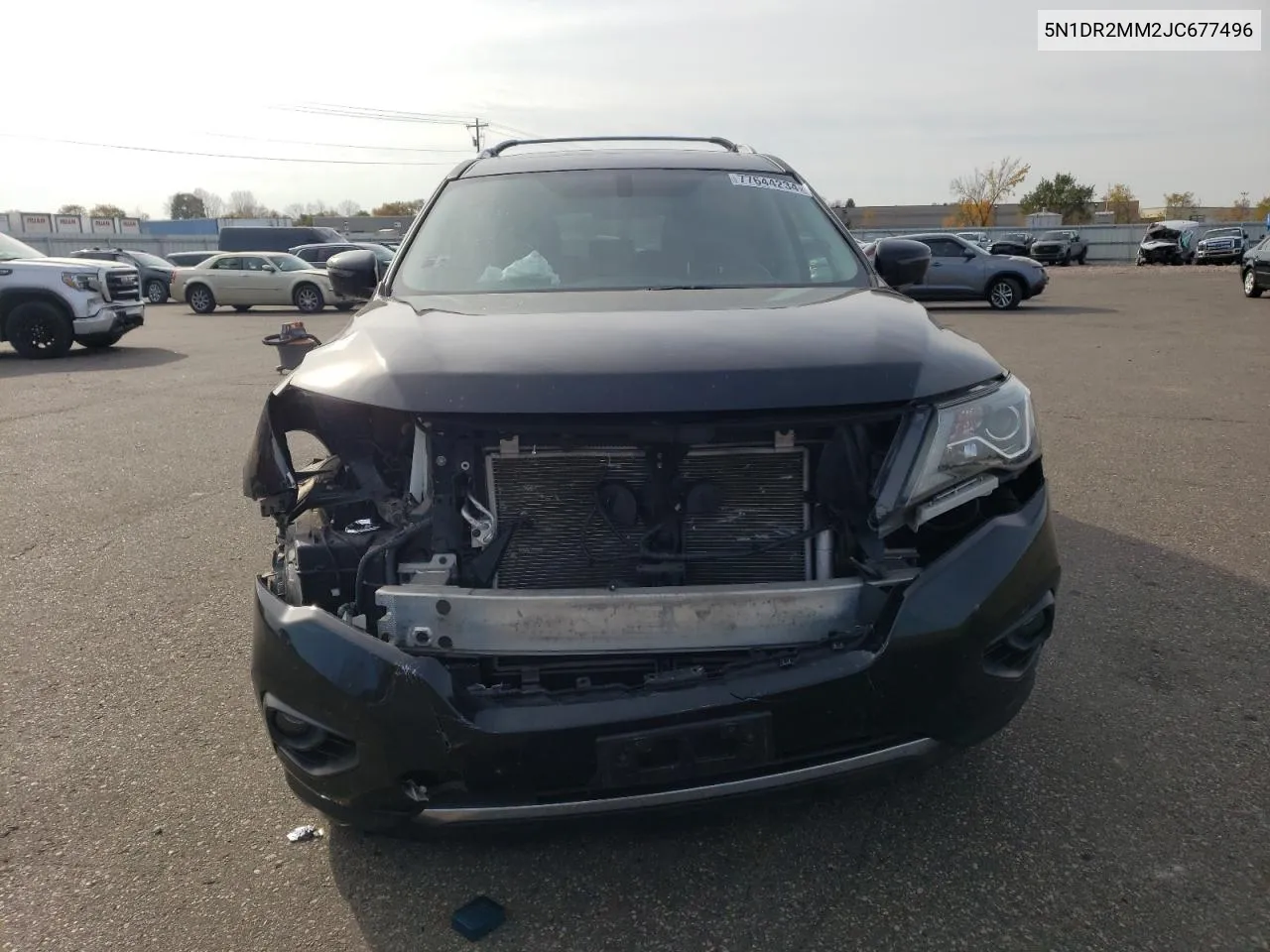 2018 Nissan Pathfinder S VIN: 5N1DR2MM2JC677496 Lot: 77644234