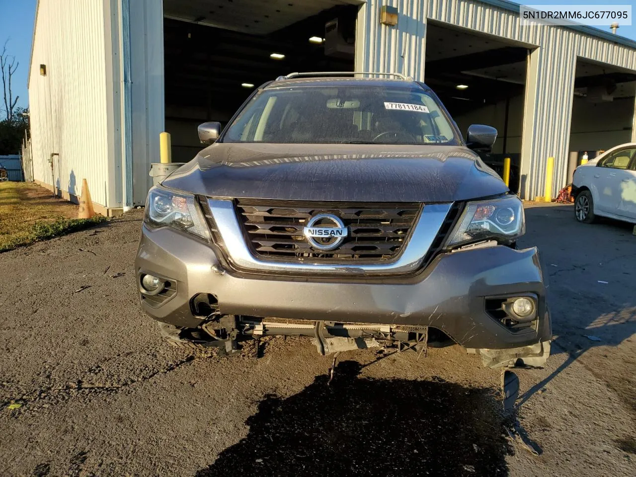 2018 Nissan Pathfinder S VIN: 5N1DR2MM6JC677095 Lot: 77811184