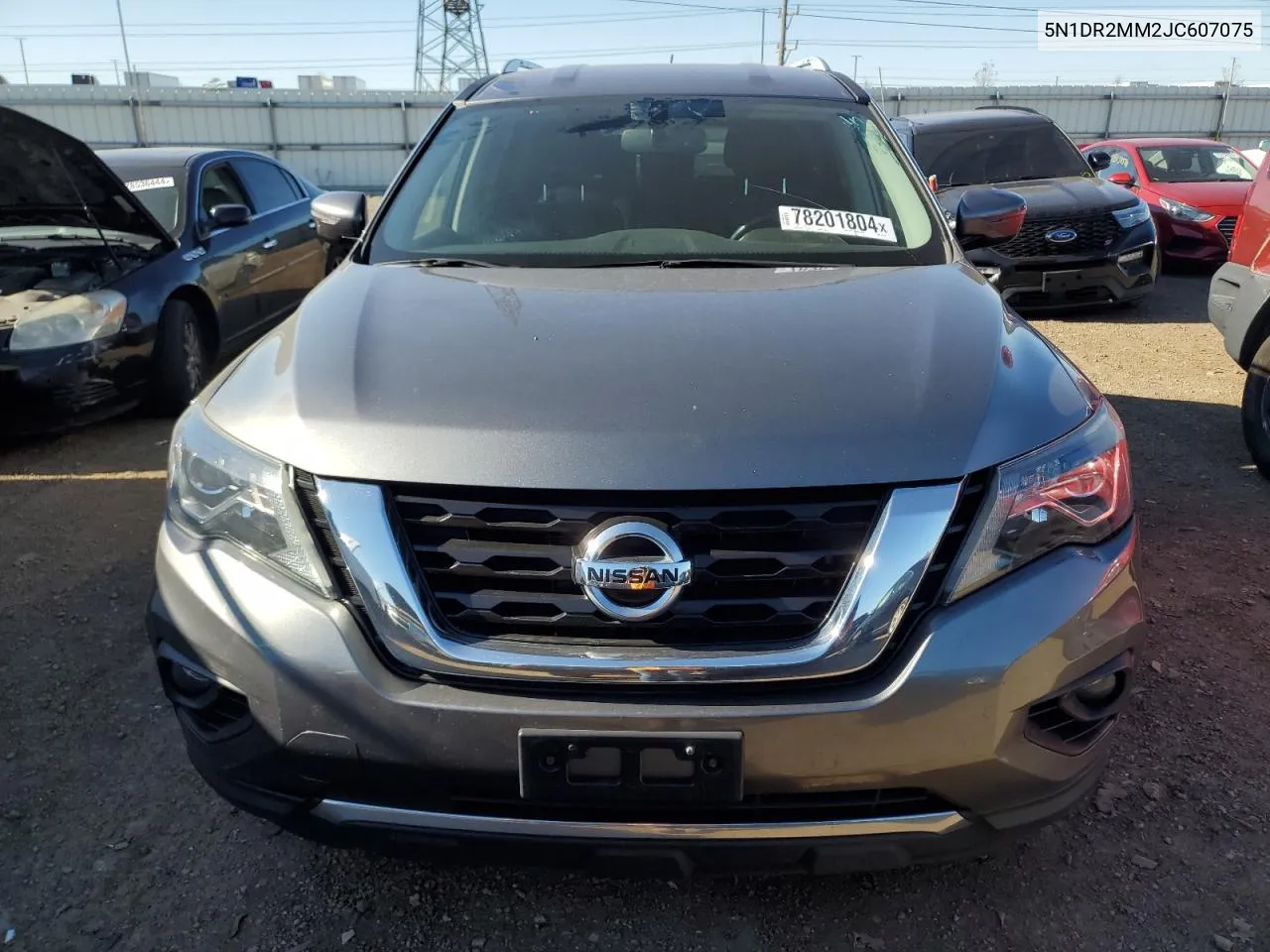 2018 Nissan Pathfinder S VIN: 5N1DR2MM2JC607075 Lot: 78201804