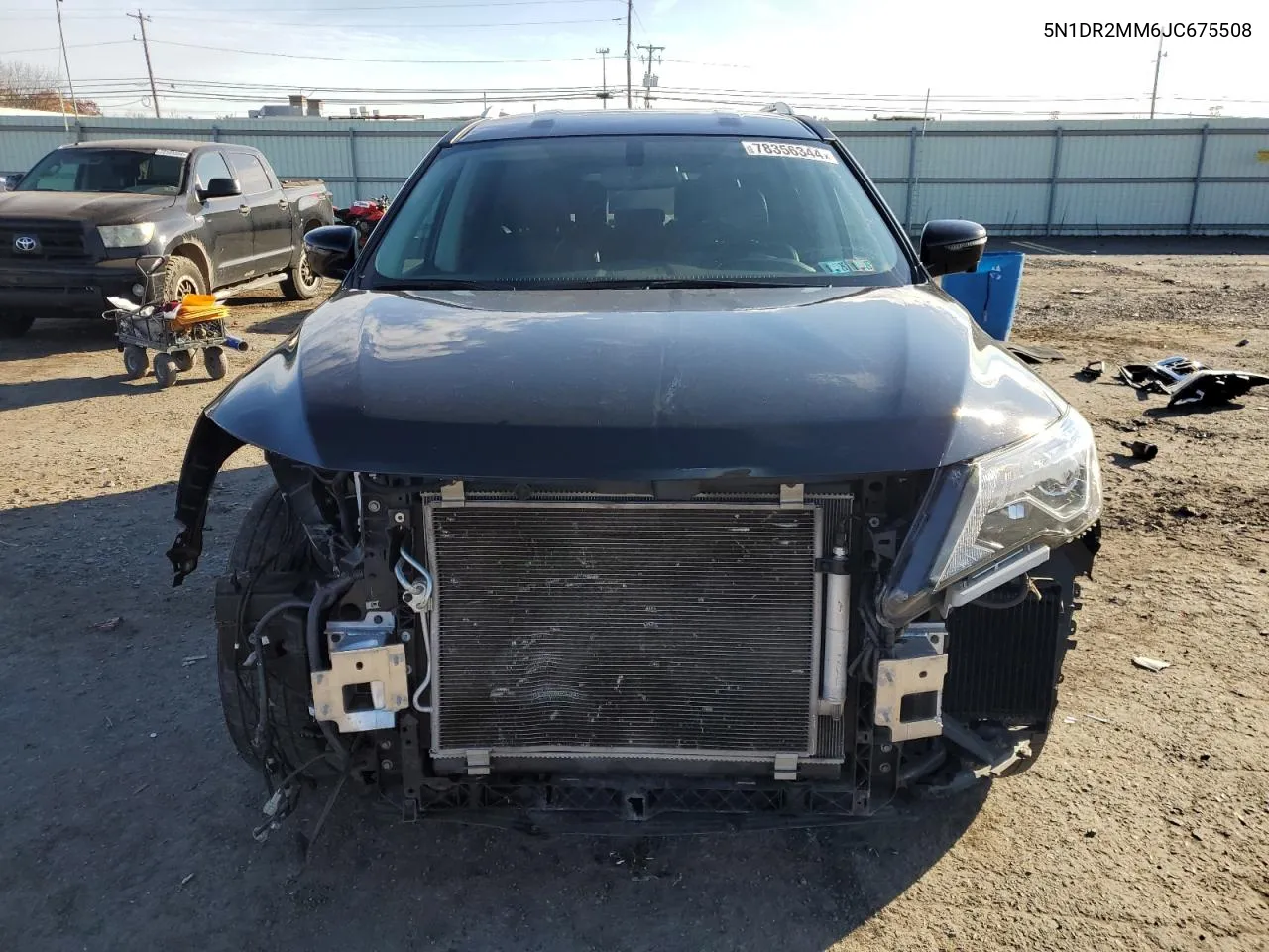 2018 Nissan Pathfinder S VIN: 5N1DR2MM6JC675508 Lot: 78356344