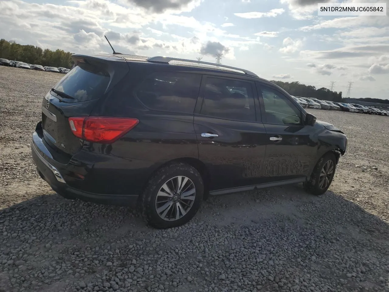 2018 Nissan Pathfinder S VIN: 5N1DR2MN8JC605842 Lot: 78389664