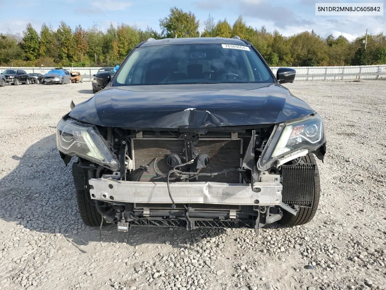 2018 Nissan Pathfinder S VIN: 5N1DR2MN8JC605842 Lot: 78389664