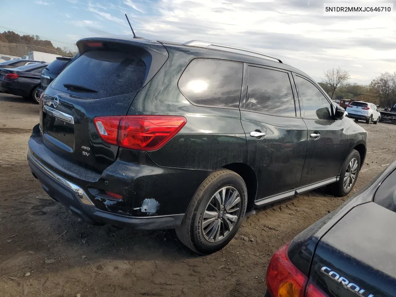 2018 Nissan Pathfinder S VIN: 5N1DR2MMXJC646710 Lot: 78760294