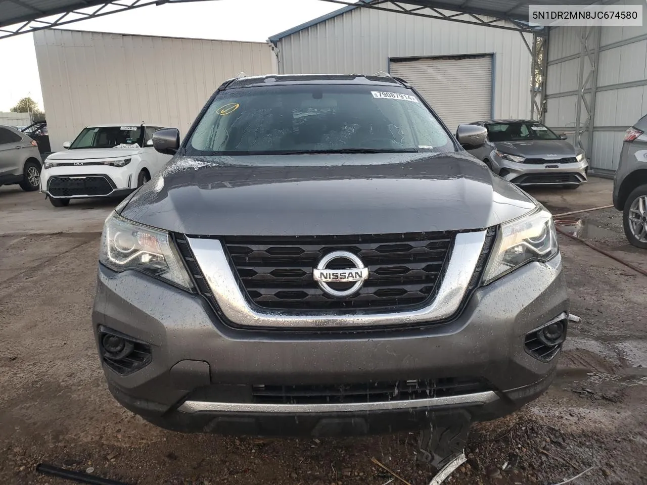 2018 Nissan Pathfinder S VIN: 5N1DR2MN8JC674580 Lot: 79087914