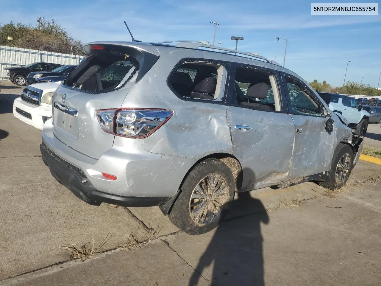 2018 Nissan Pathfinder S VIN: 5N1DR2MN8JC655754 Lot: 80032344