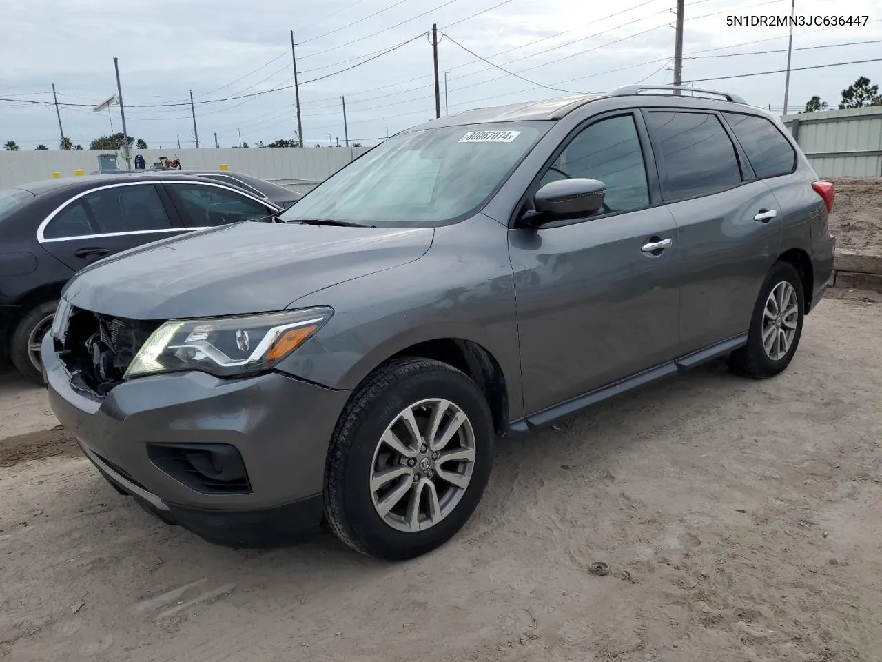 2018 Nissan Pathfinder S VIN: 5N1DR2MN3JC636447 Lot: 80067074