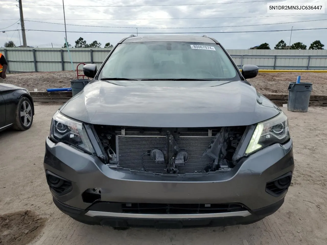 2018 Nissan Pathfinder S VIN: 5N1DR2MN3JC636447 Lot: 80067074