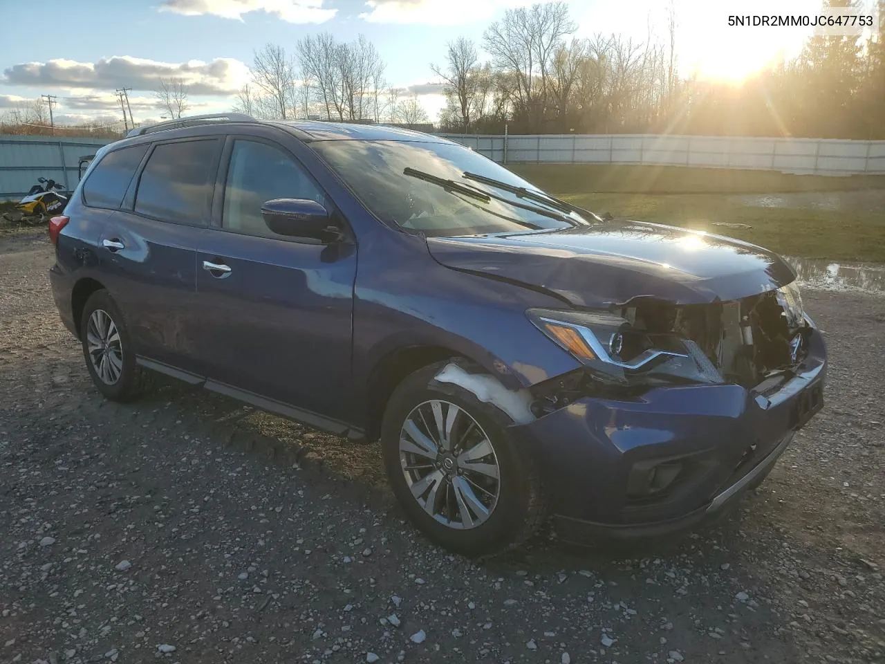 2018 Nissan Pathfinder S VIN: 5N1DR2MM0JC647753 Lot: 80349544