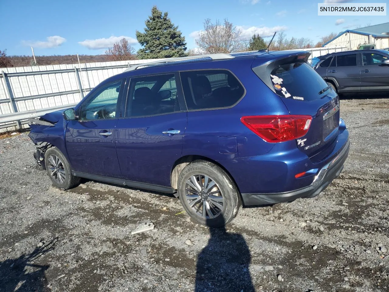 2018 Nissan Pathfinder S VIN: 5N1DR2MM2JC637435 Lot: 80471164