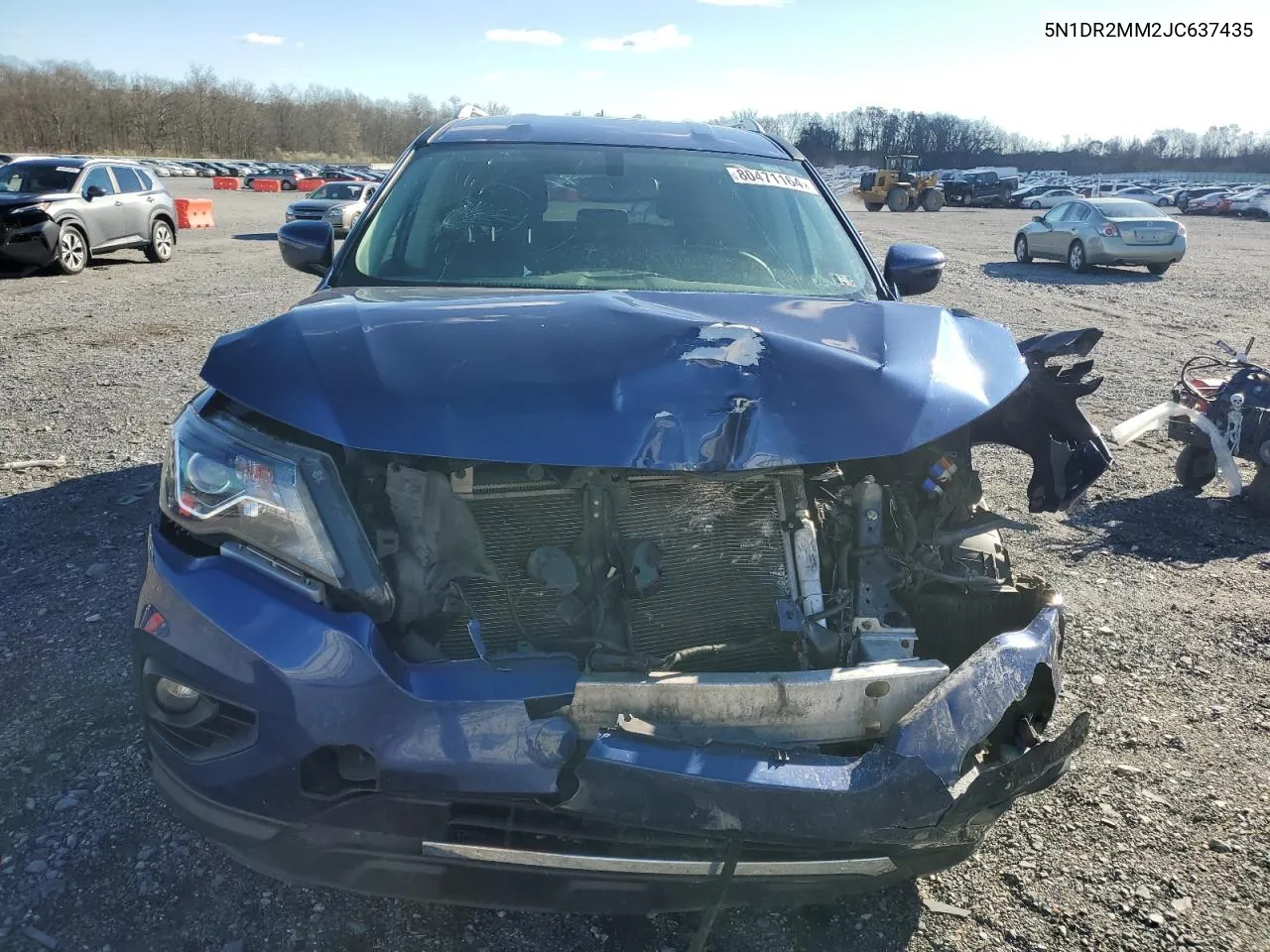 2018 Nissan Pathfinder S VIN: 5N1DR2MM2JC637435 Lot: 80471164