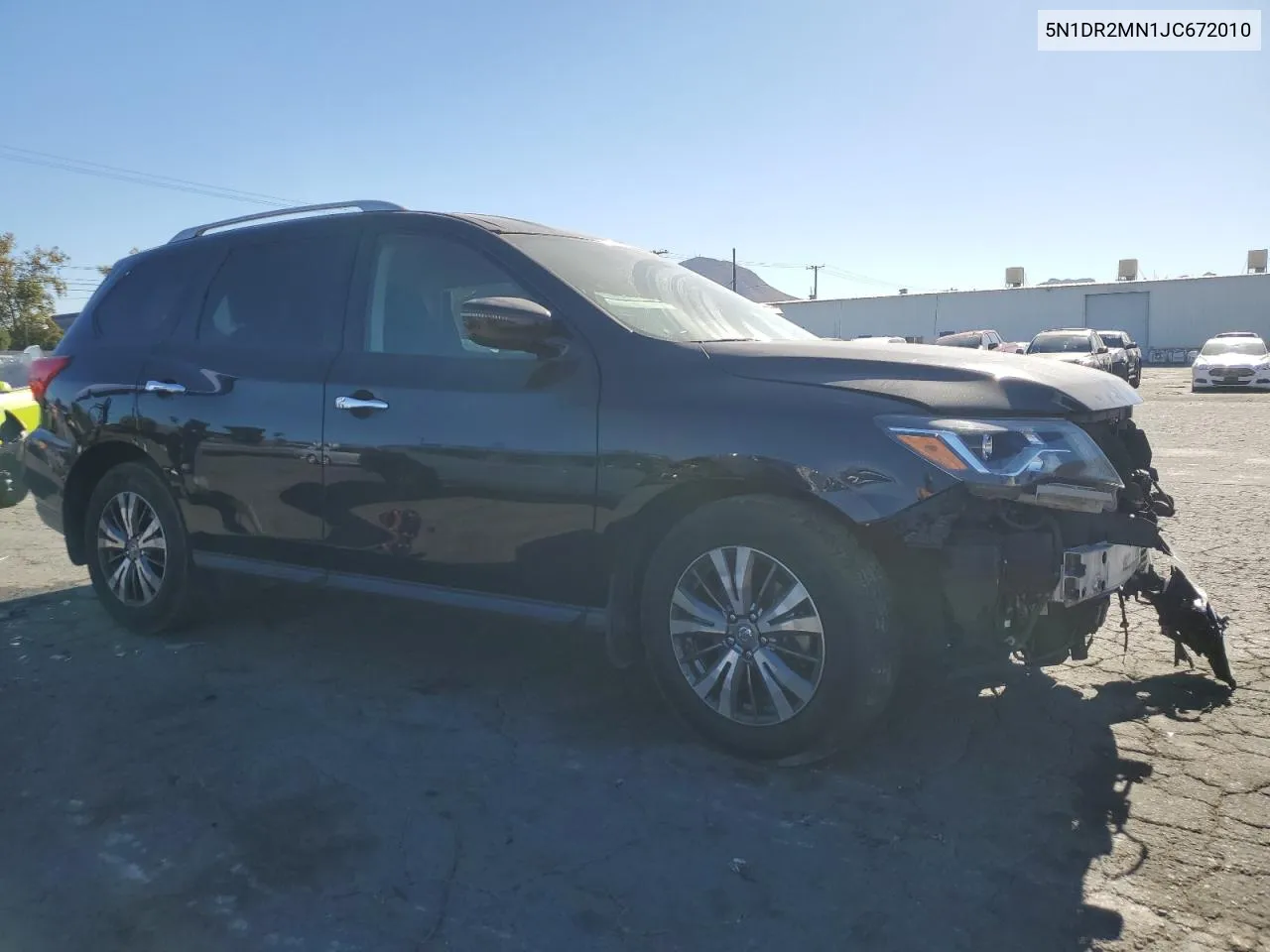 2018 Nissan Pathfinder S VIN: 5N1DR2MN1JC672010 Lot: 80671884