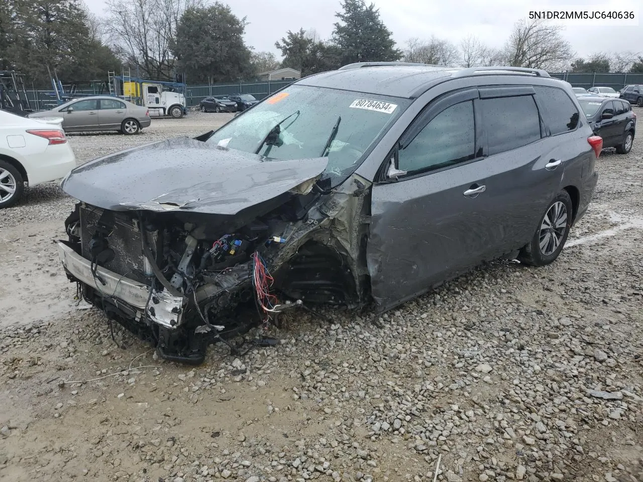 2018 Nissan Pathfinder S VIN: 5N1DR2MM5JC640636 Lot: 80784634