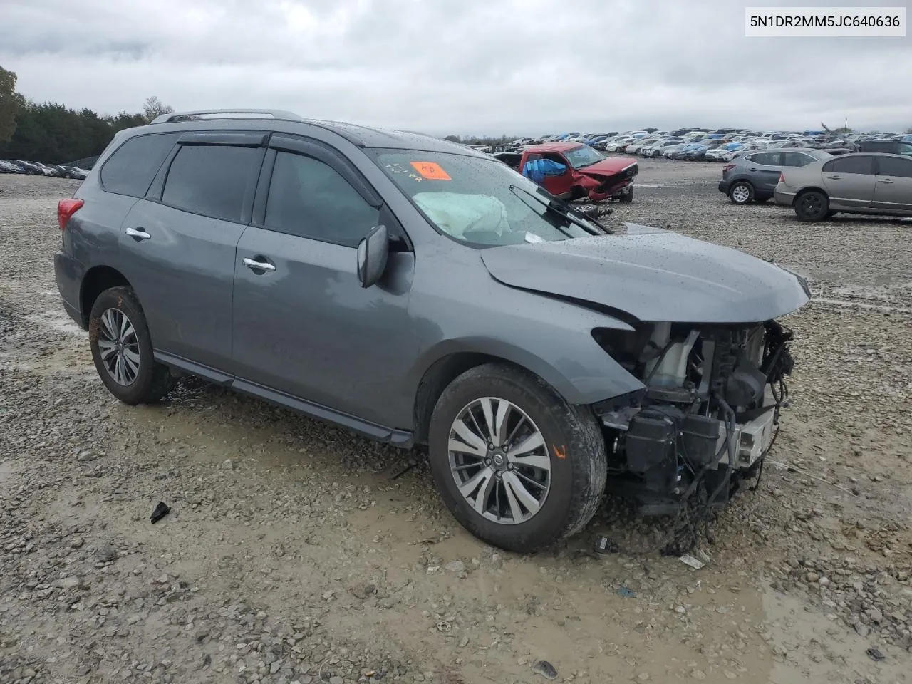 2018 Nissan Pathfinder S VIN: 5N1DR2MM5JC640636 Lot: 80784634