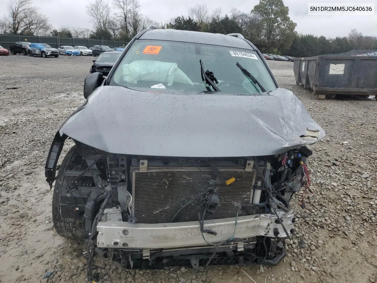 2018 Nissan Pathfinder S VIN: 5N1DR2MM5JC640636 Lot: 80784634