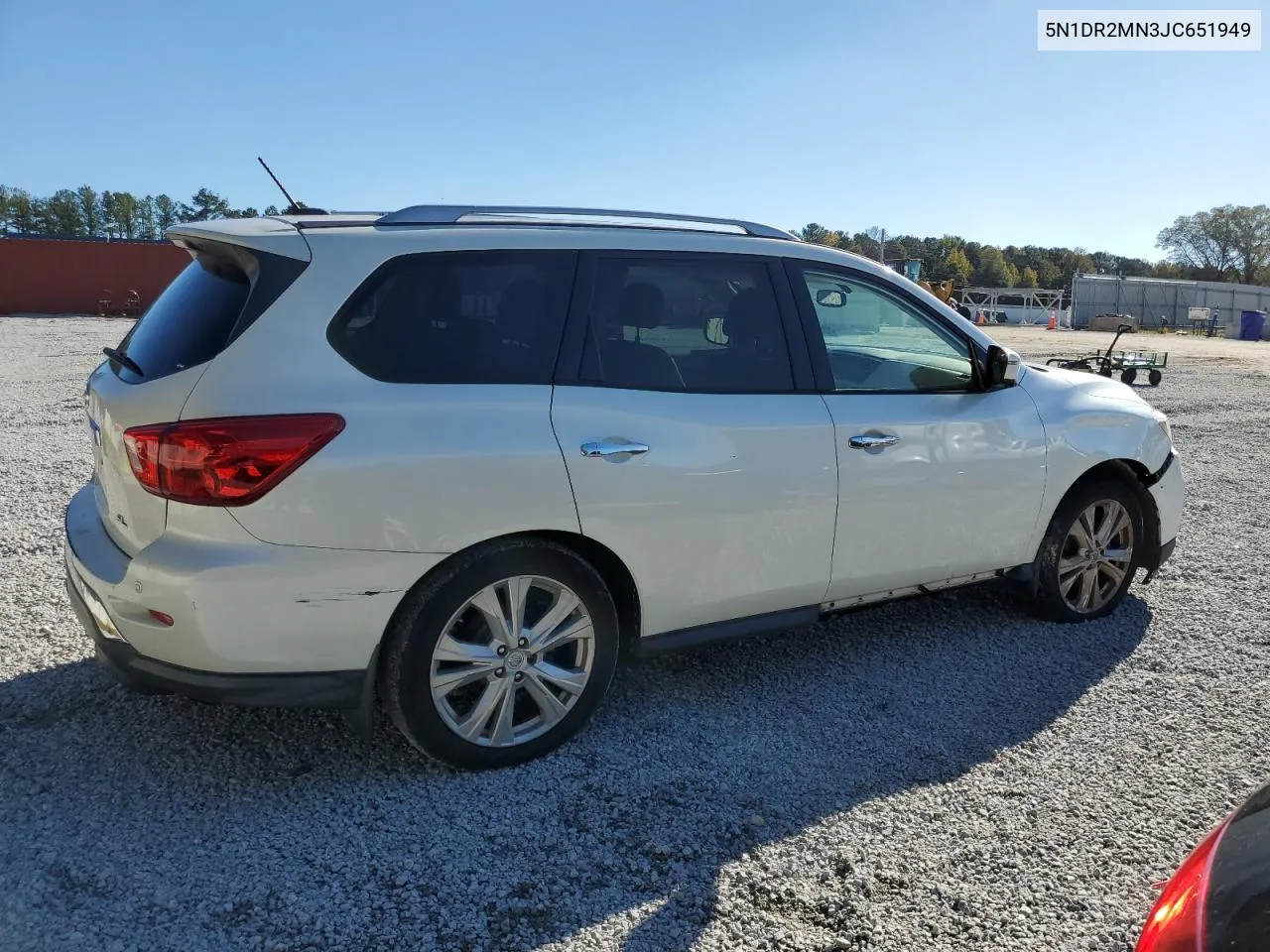 2018 Nissan Pathfinder S VIN: 5N1DR2MN3JC651949 Lot: 80796474