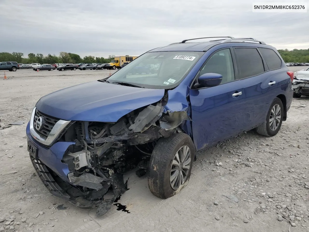 2019 Nissan Pathfinder S VIN: 5N1DR2MM8KC652376 Lot: 51892774