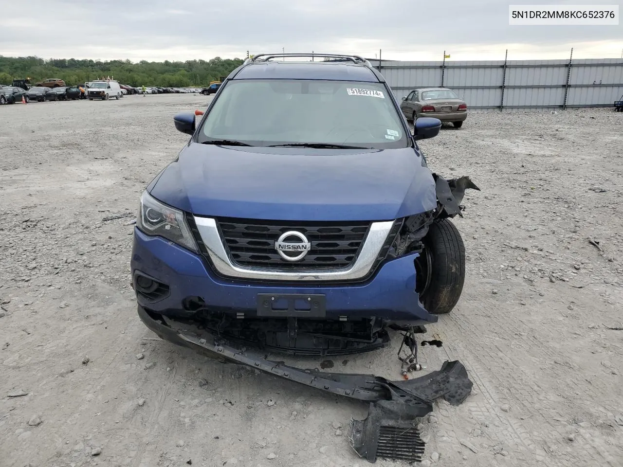 2019 Nissan Pathfinder S VIN: 5N1DR2MM8KC652376 Lot: 51892774