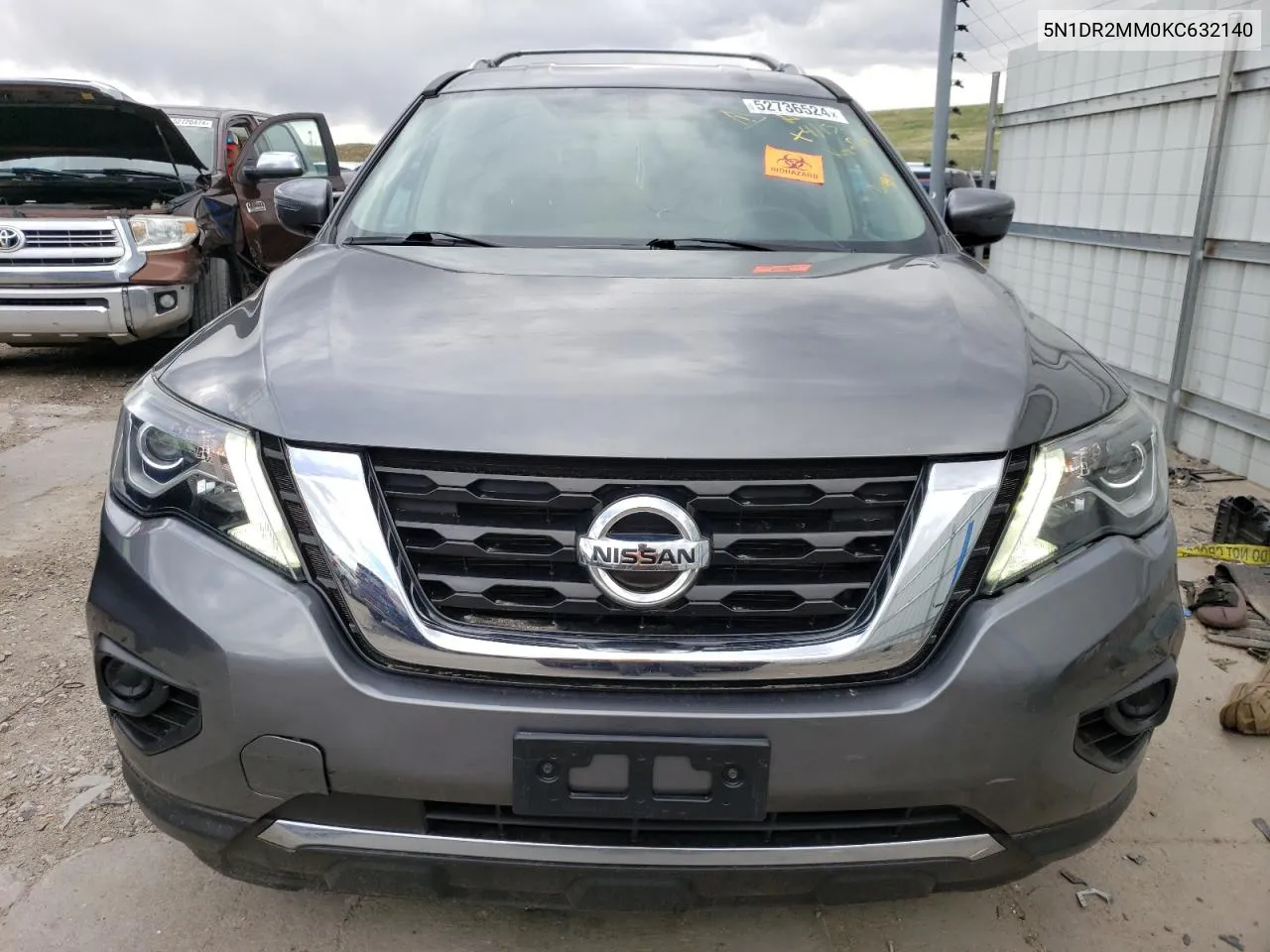 2019 Nissan Pathfinder S VIN: 5N1DR2MM0KC632140 Lot: 52736524