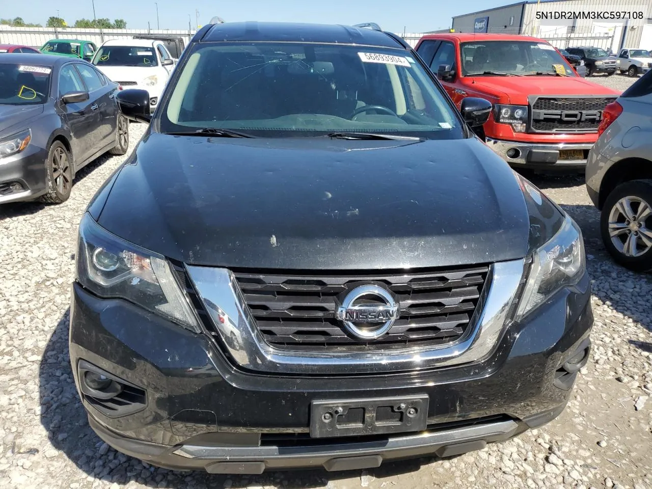 2019 Nissan Pathfinder S VIN: 5N1DR2MM3KC597108 Lot: 56893904