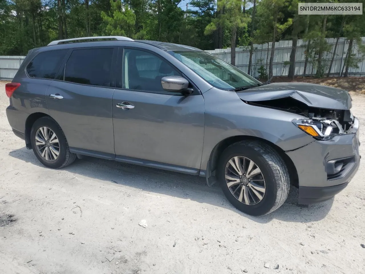 2019 Nissan Pathfinder S VIN: 5N1DR2MM6KC633194 Lot: 59046124