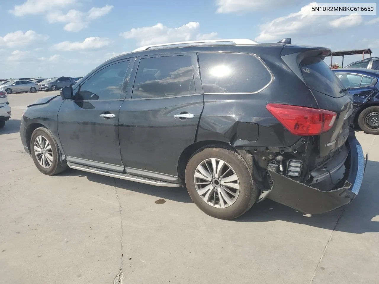 2019 Nissan Pathfinder S VIN: 5N1DR2MN8KC616650 Lot: 61145934