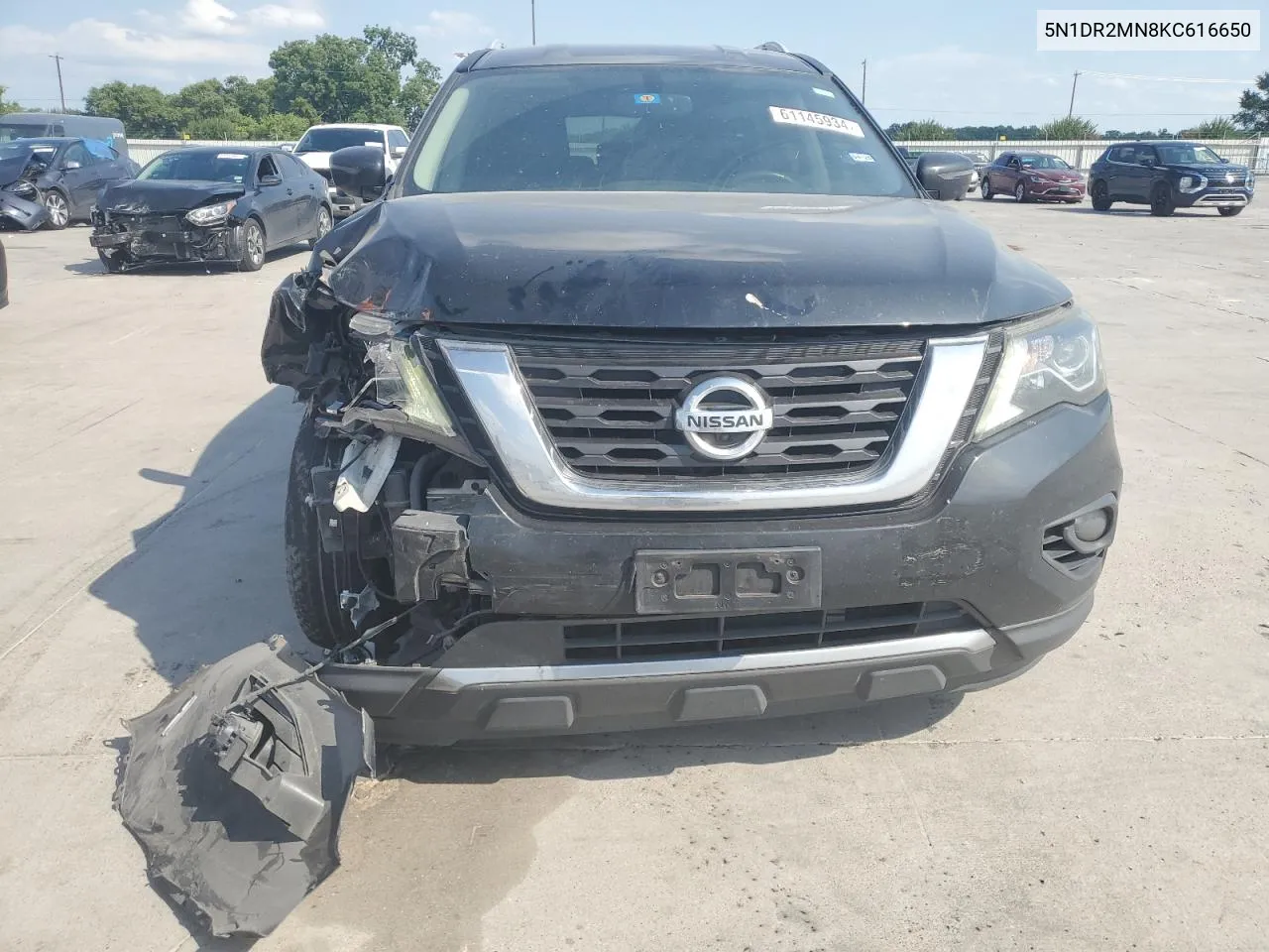 2019 Nissan Pathfinder S VIN: 5N1DR2MN8KC616650 Lot: 61145934