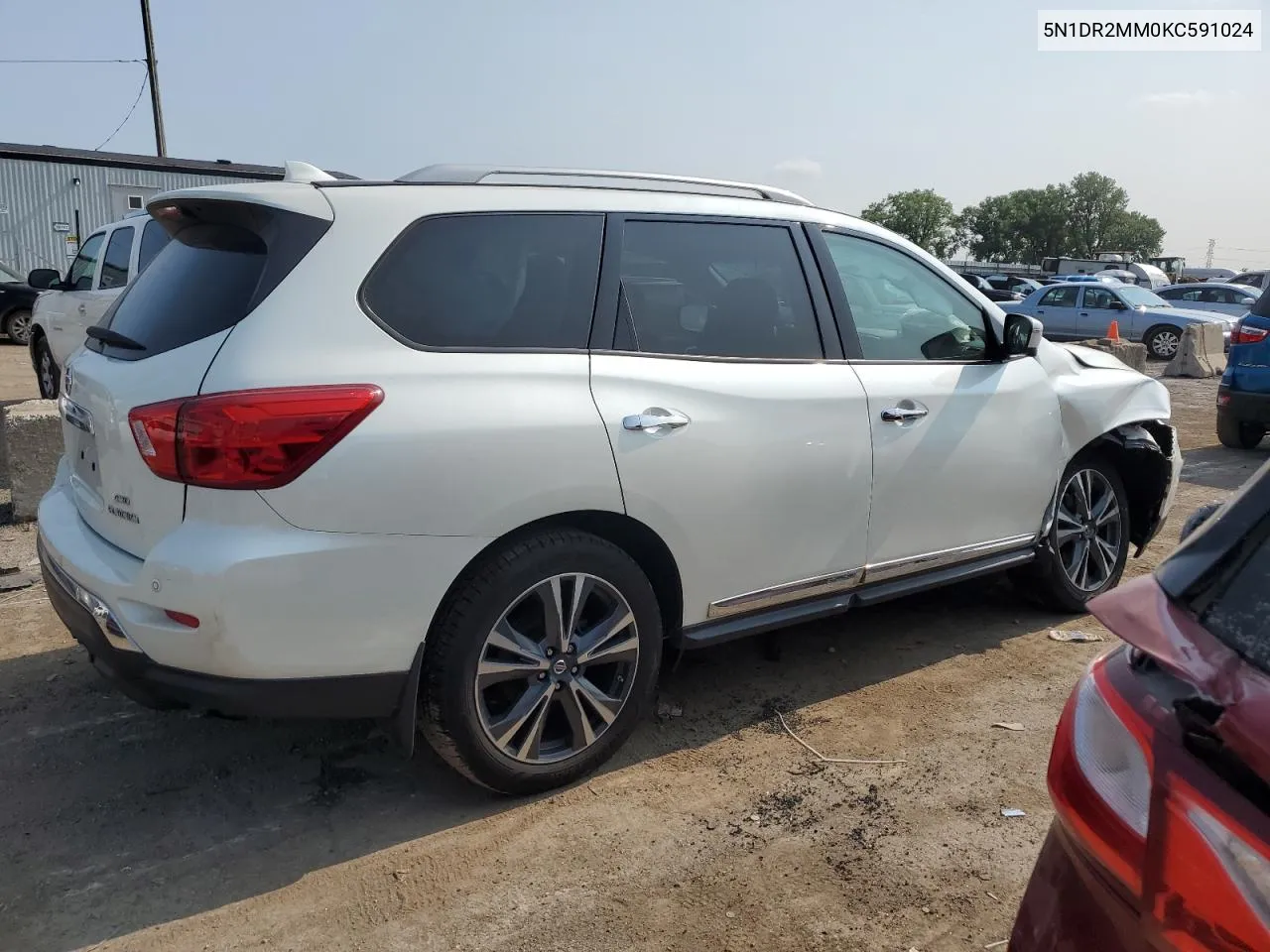 5N1DR2MM0KC591024 2019 Nissan Pathfinder S