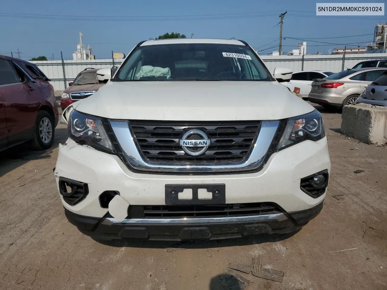 2019 Nissan Pathfinder S VIN: 5N1DR2MM0KC591024 Lot: 62310094