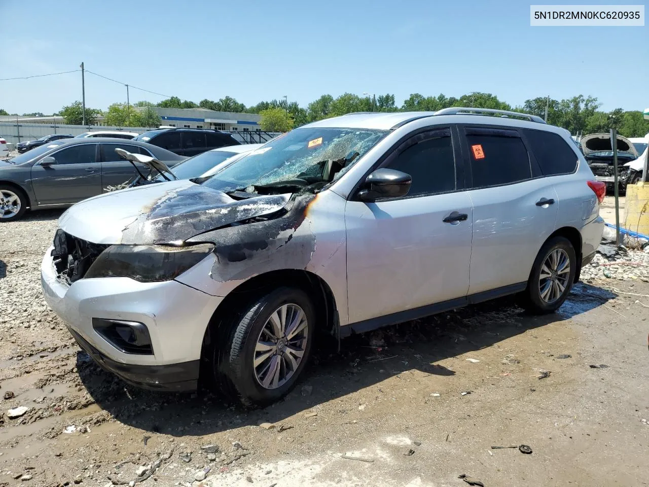 2019 Nissan Pathfinder S VIN: 5N1DR2MN0KC620935 Lot: 63042564