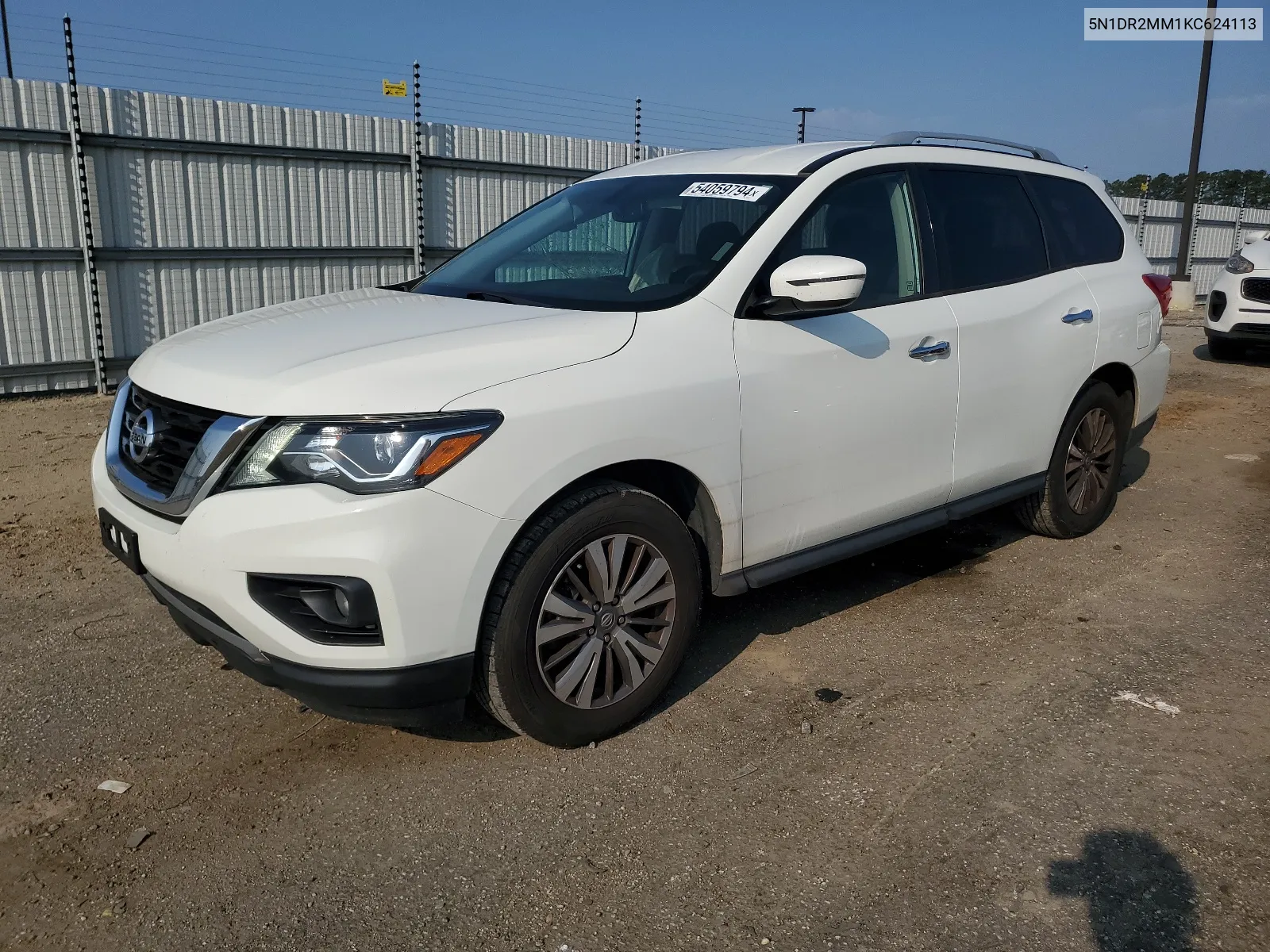 2019 Nissan Pathfinder S VIN: 5N1DR2MM1KC624113 Lot: 64387804